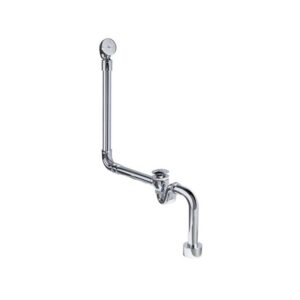 Victoria + Albert - push control' plug waste kit for baths with overflow hole.