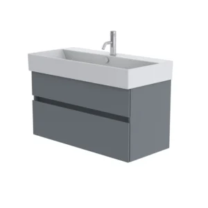 Catalano Premium 100cm 1 Drawer Vanity Unit Telegrey
