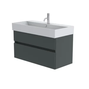 Catalano Premium 100cm 1 Drawer Vanity Unit Basalt Grey