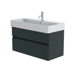 Catalano Premium 100cm 1 Drawer Vanity Unit Green Blue
