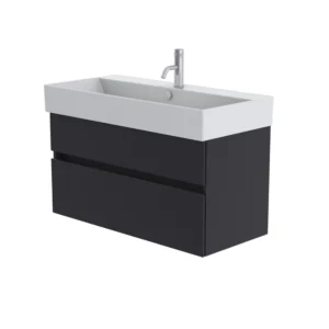 Catalano Premium 100cm 1 Drawer Vanity Unit Grey Blue