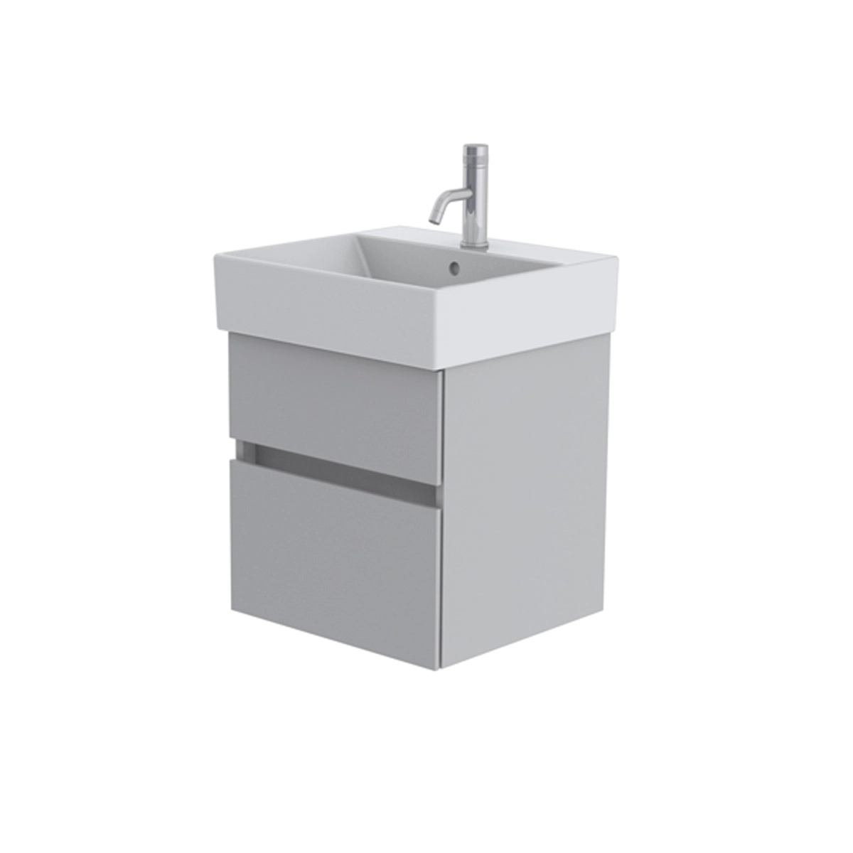 Catalano Premium 50cm 1 Drawer Vanity Unit Light Grey