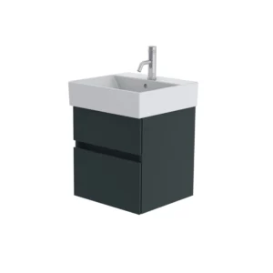 Catalano Premium 50cm 1 Drawer Vanity Unit Green Blue