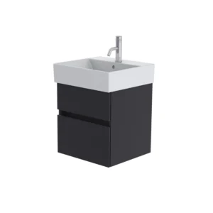 Catalano Premium 50cm 1 Drawer Vanity Unit Grey Blue