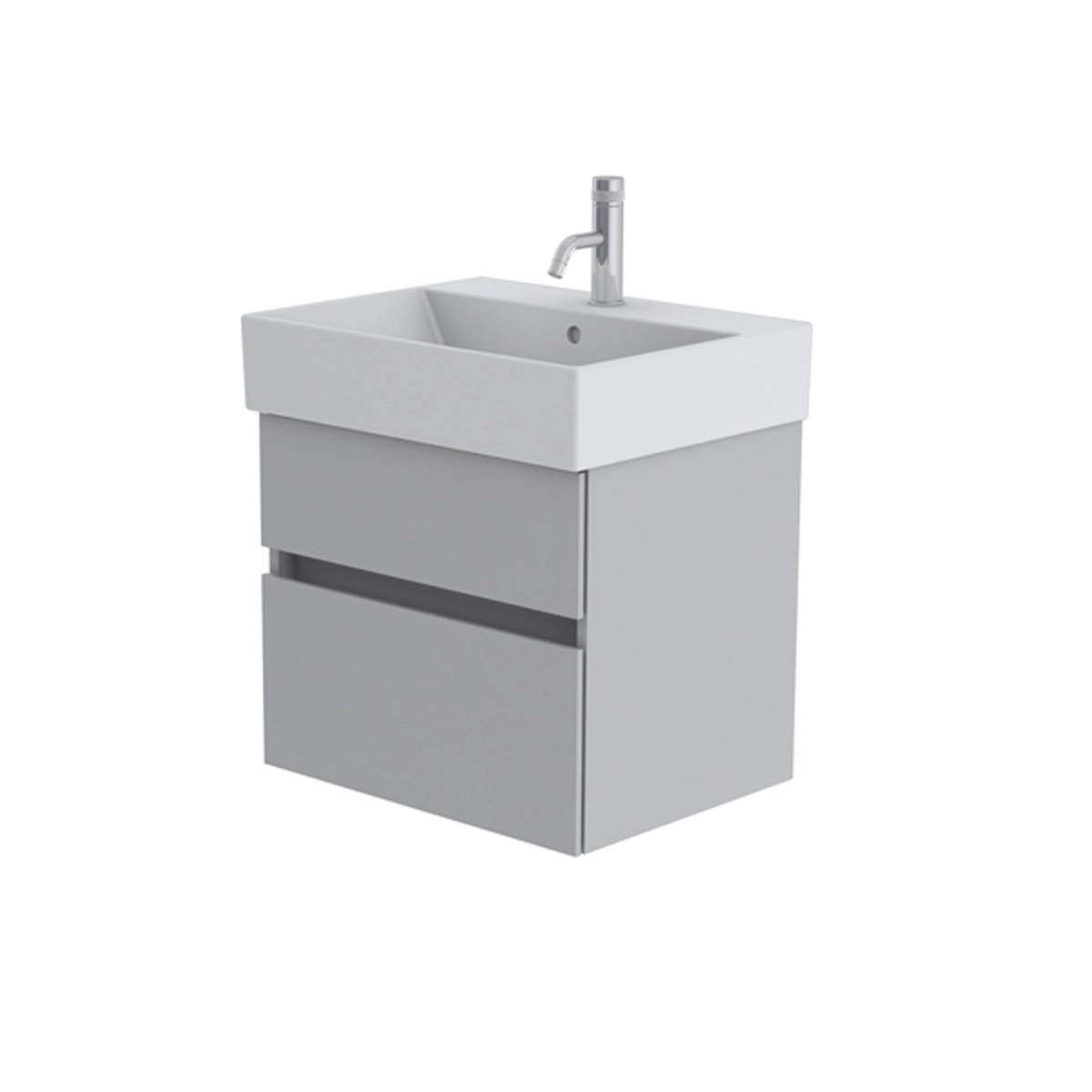 Catalano Premium 60cm 1 Drawer Vanity Unit Light Grey