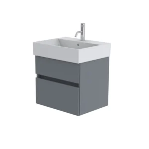 Catalano Premium 60cm 1 Drawer Vanity Unit Telegrey