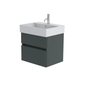 Catalano Premium 60cm 1 Drawer Vanity Unit Basalt Grey