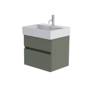 Catalano Premium 60cm 1 Drawer Vanity Unit Cement Grey