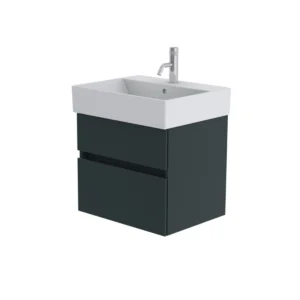 Catalano Premium 60cm 1 Drawer Vanity Unit Green Blue