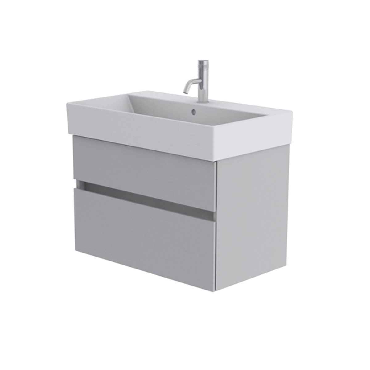 Catalano Premium 80cm 1 Drawer Vanity Unit Light Grey