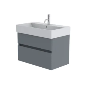 Catalano Premium 80cm 1 Drawer Vanity Unit Telegrey