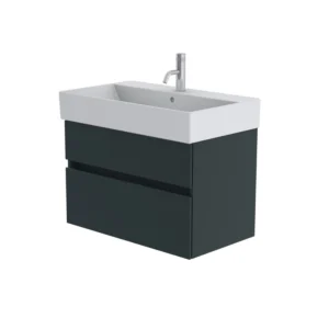 Catalano Premium 80cm 1 Drawer Vanity Unit Green Blue