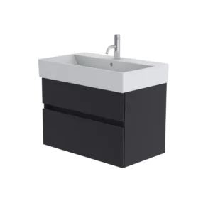 Catalano Premium 80cm 1 Drawer Vanity Unit Grey Blue