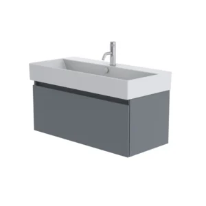 Catalano Premium 100cm 1 Drawer Vanity Unit Telegrey