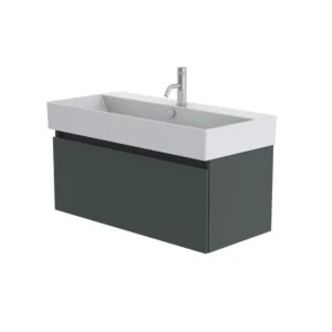Catalano Premium 100cm 1 Drawer Vanity Unit Basalt Grey
