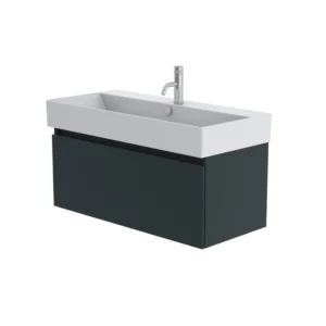 Catalano Premium 100cm 1 Drawer Vanity Unit Green Blue