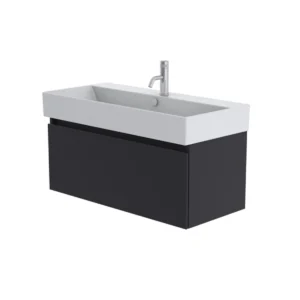 Catalano Premium 100cm 1 Drawer Vanity Unit Grey Blue