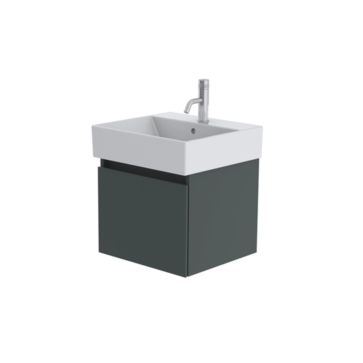 Catalano Premium 50cm 1 Drawer Vanity Unit Basalt Grey