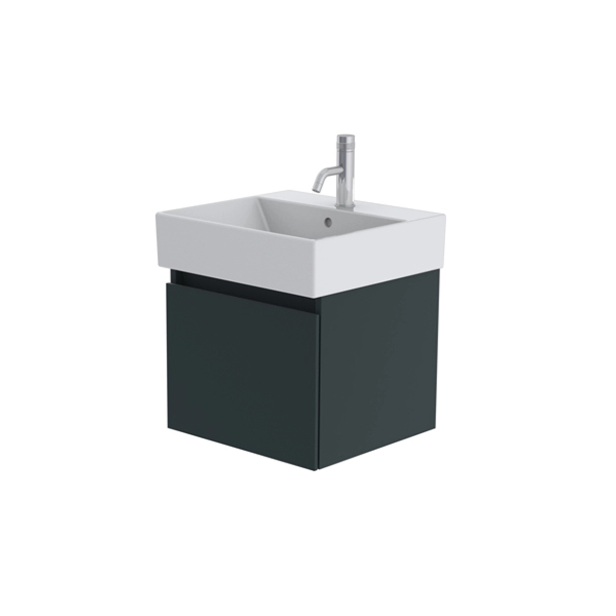 Catalano Premium 50cm 1 Drawer Vanity Unit Green Blue