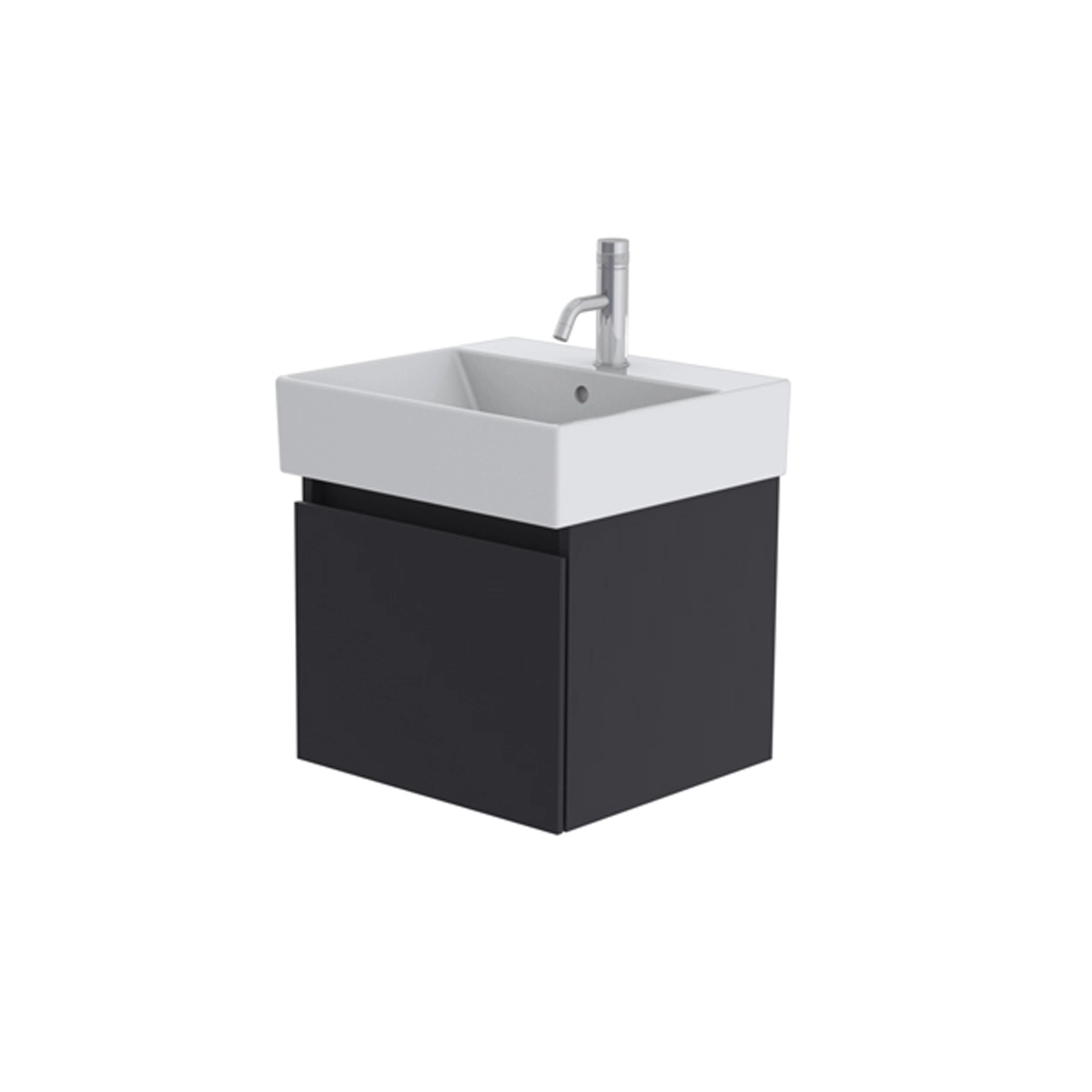 Catalano Premium 50cm 1 Drawer Vanity Unit Grey Blue