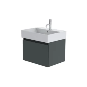 Catalano Premium 60cm 1 Drawer Vanity Unit Basalt Grey