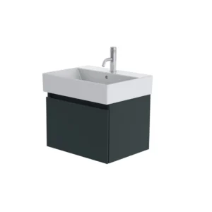 Catalano Premium 60cm 1 Drawer Vanity Unit Green Blue