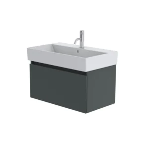 Catalano Premium 80cm 1 Drawer Vanity Unit Basalt Grey