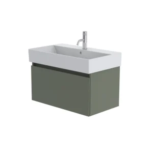 Catalano Premium 80cm 1 Drawer Vanity Unit Cement Grey