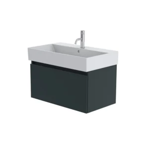 Catalano Premium 80cm 1 Drawer Vanity Unit Green Blue