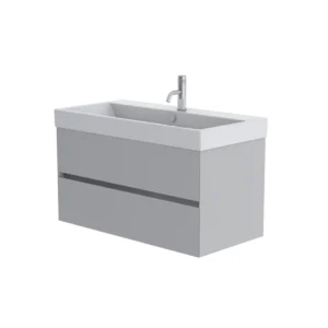 Catalano Zero 100cm 2 Drawer Vanity Unit Light Grey