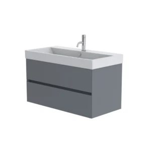 Catalano Zero 100cm 2 Drawer Vanity Unit Telegrey
