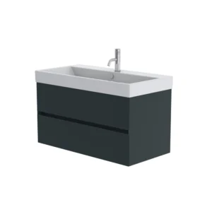 Catalano Zero 100cm 2 Drawer Vanity Unit Green Blue