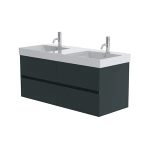 Catalano Zero 125cm 2 Drawer Vanity Unit Green Blue