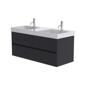 Catalano Zero 125cm 2 Drawer Vanity Unit Grey Blue