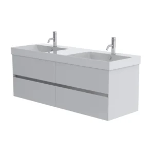 Catalano Zero 150cm 2 Drawer Vanity Unit Signal White