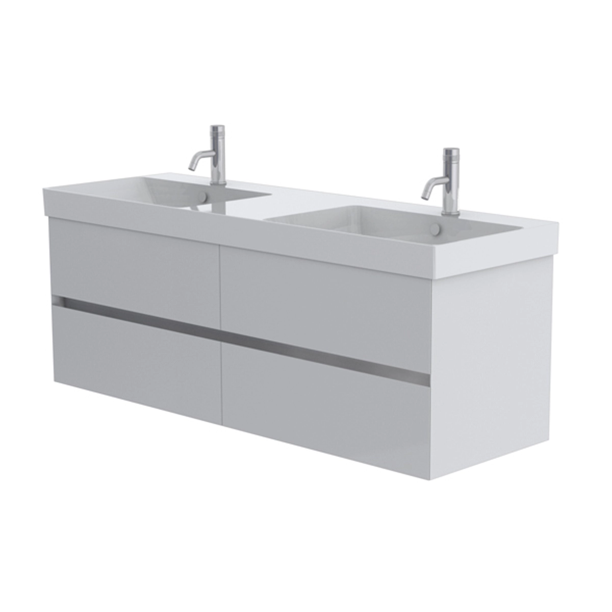 Catalano Zero 150cm 2 Drawer Vanity Unit Signal White