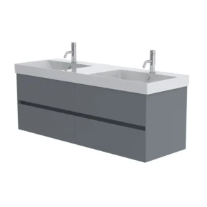Catalano Zero 150cm 2 Drawer Vanity Unit Telegrey