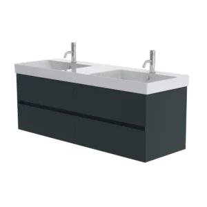 Catalano Zero 150cm 2 Drawer Vanity Unit Green Blue