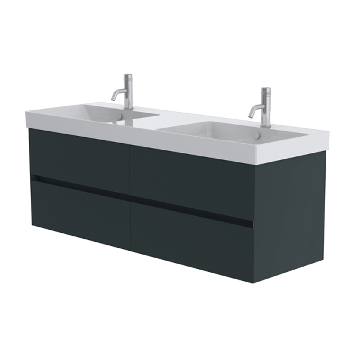 Catalano Zero 150cm 2 Drawer Vanity Unit Green Blue