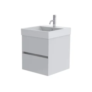 Catalano Zero 50cm 2 Drawer Vanity Unit Signal White