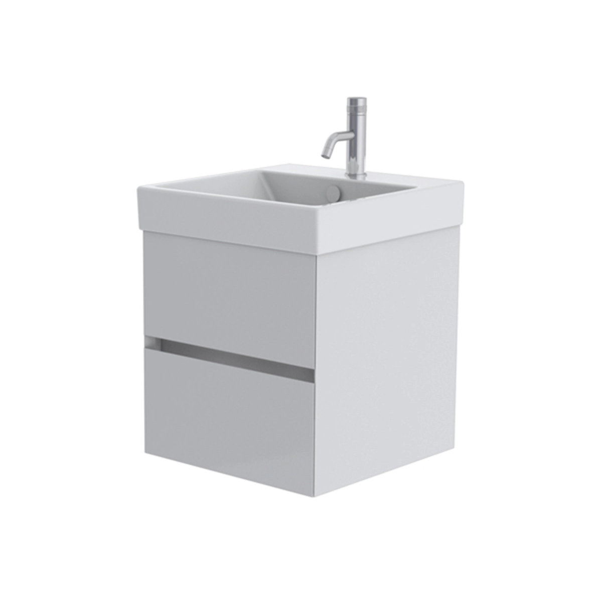 Catalano Zero 50cm 2 Drawer Vanity Unit Signal White
