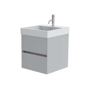 Catalano Zero 50cm 2 Drawer Vanity Unit Light Grey