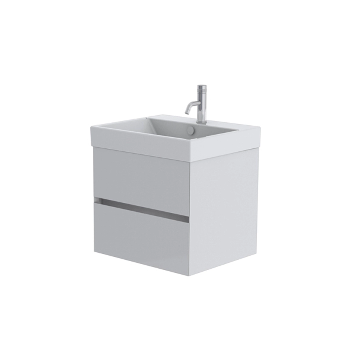 Catalano Zero 60cm 2 Drawer Vanity Unit Signal White
