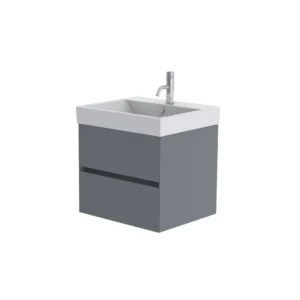 Catalano Zero 60cm 2 Drawer Vanity Unit Telegrey