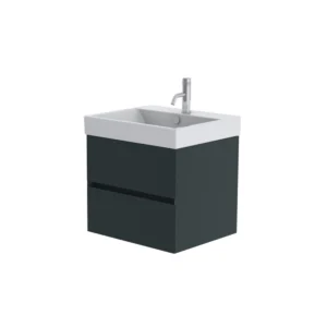Catalano Zero 60cm 2 Drawer Vanity Unit Green Blue