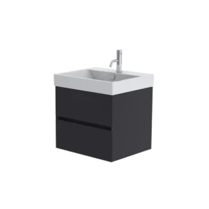 Catalano Zero 60cm 2 Drawer Vanity Unit Grey Blue
