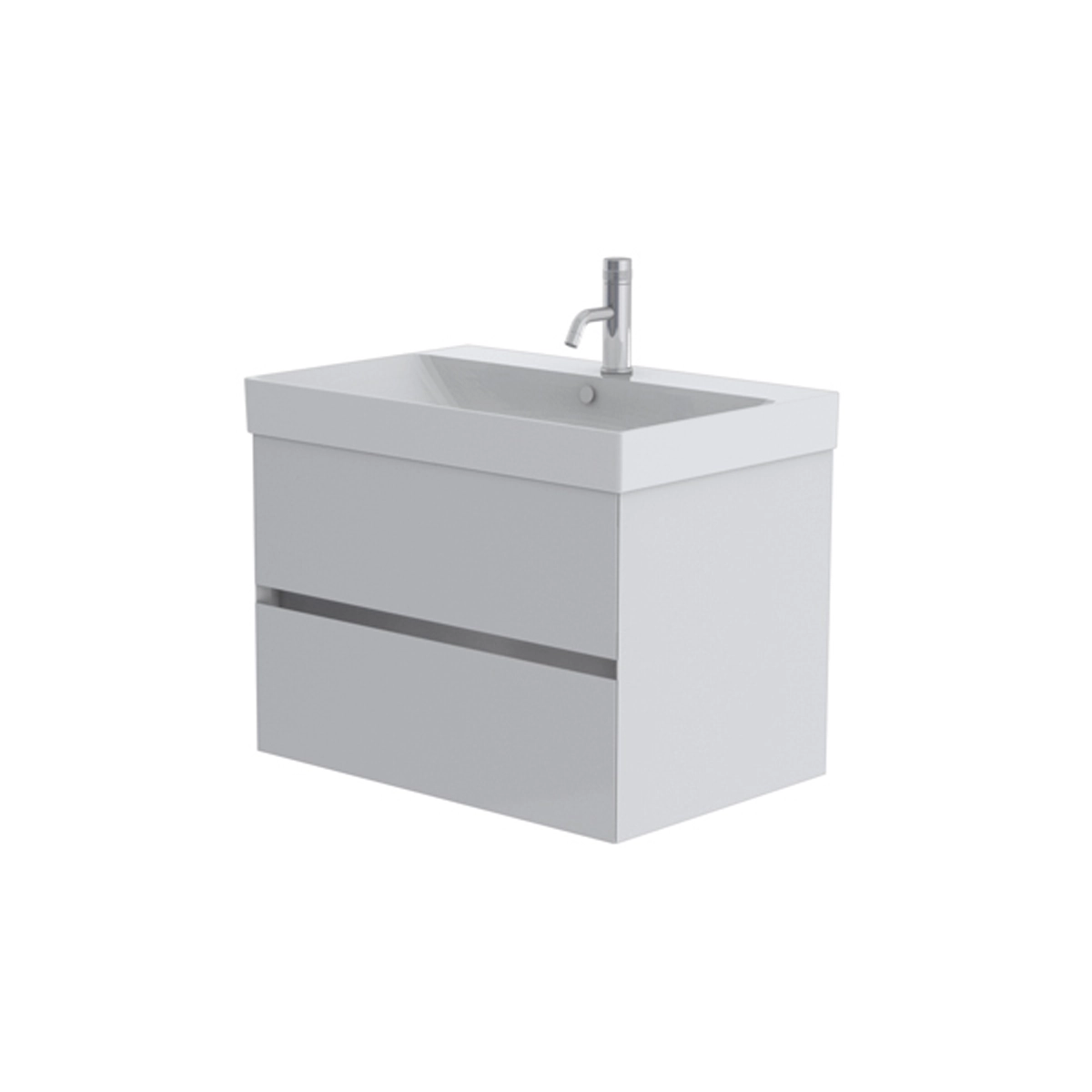 Catalano Zero 75cm 2 Drawer Vanity Unit Signal White