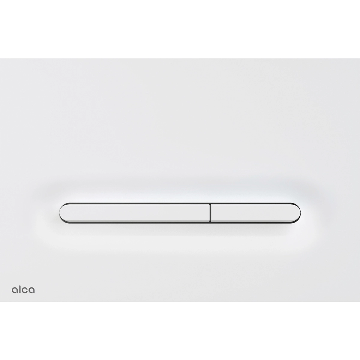 Alca Linka flush plate - matt white