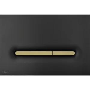 Alca Linka flush plate - matt black/matt gold