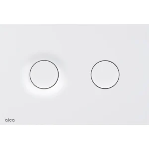 Alca Dot Dot flush plate - matt white